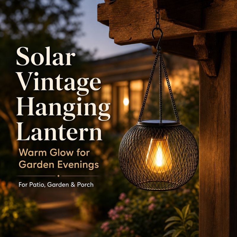Outdoor Lighting Gazebo - Solar Powered LED Hanging Floor Lamp