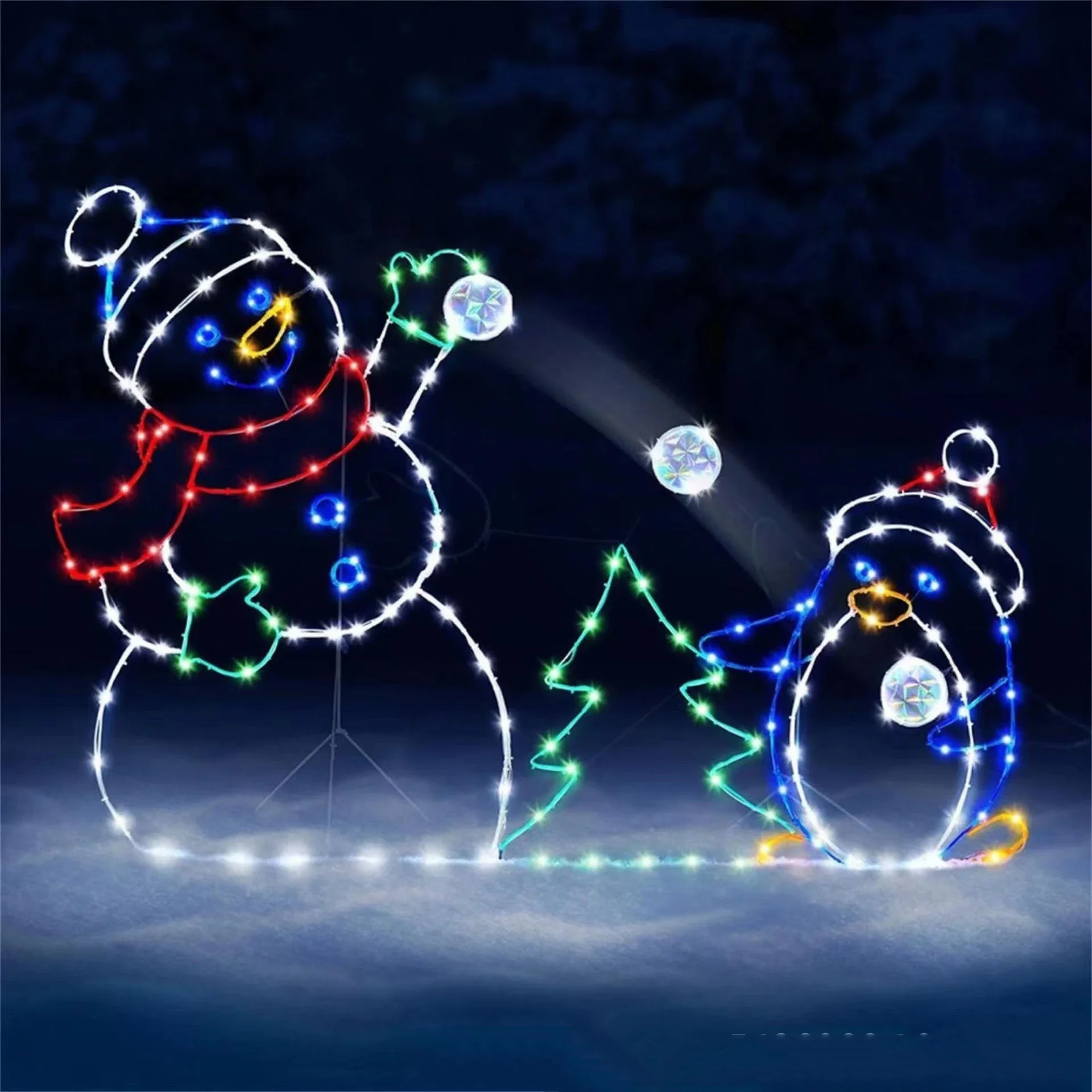 Animated Snowball Light LED Gl - Outdoor Lighting Gazebo ulasan dan harga