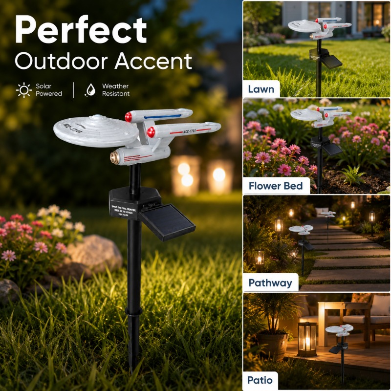 Star Trek USS Enterprise Solar - Outdoor Lighting Gazebo ulasan dan harga