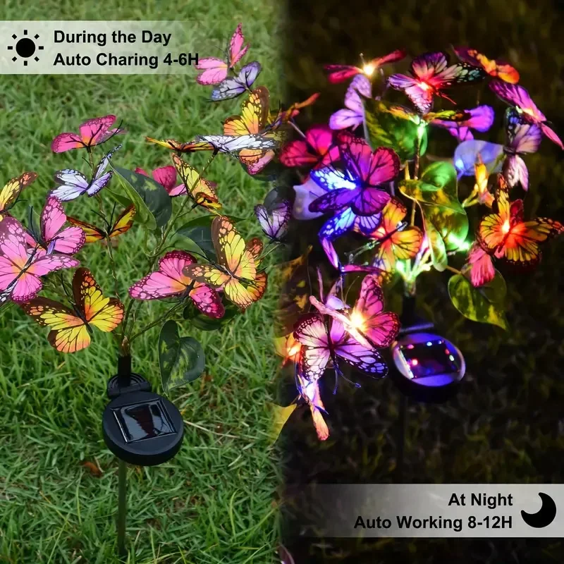 Solar LED Butterfly Garden Lig - Outdoor Lighting Gazebo ulasan dan harga