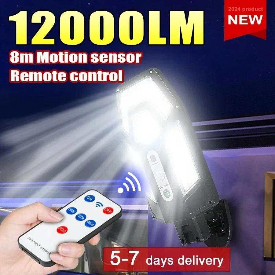 12000LM Powerful Solar Wall La - Outdoor Lighting Gazebo ulasan dan harga
