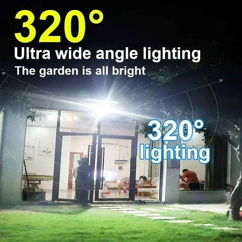 12000LM Powerful Solar Wall La - Outdoor Lighting Gazebo ulasan dan harga