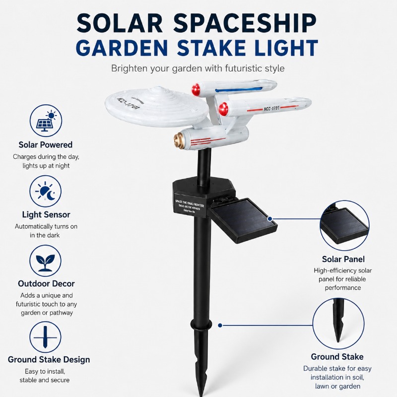 Star Trek USS Enterprise Solar - Outdoor Lighting Gazebo ulasan dan harga