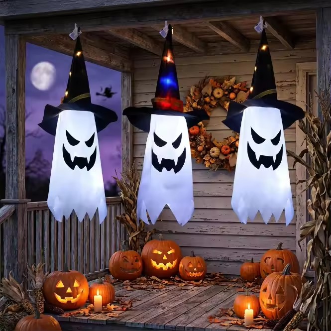 Halloween Glowing Witch Hat La - Outdoor Lighting Gazebo ulasan dan harga