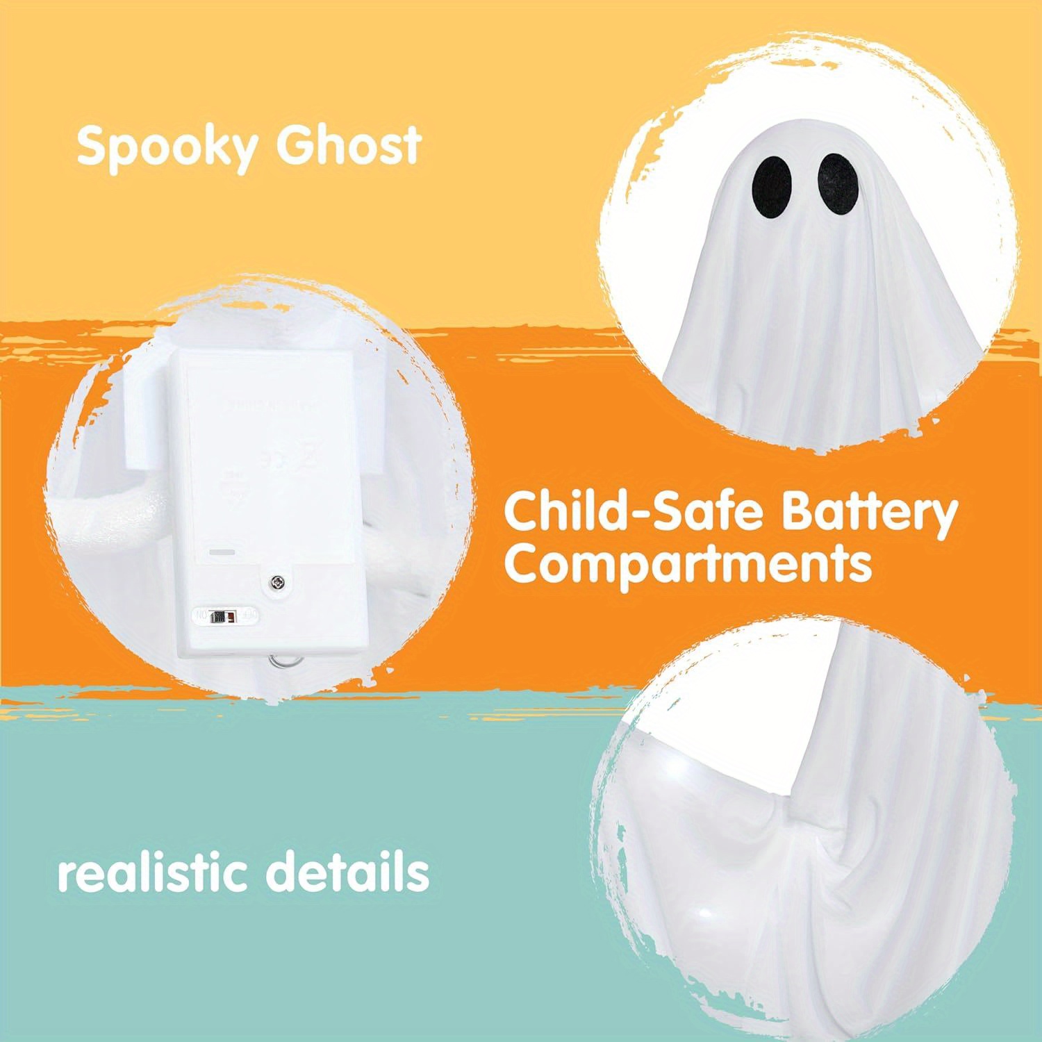 Halloween Hanging Light up Gho - Outdoor Lighting Gazebo ulasan dan harga