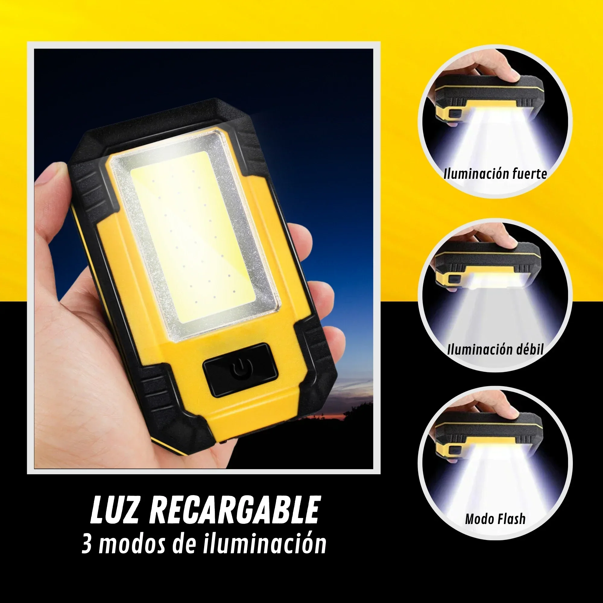 4000MaH Rechargeable Work Ligh - Outdoor Lighting Bollards ulasan dan harga