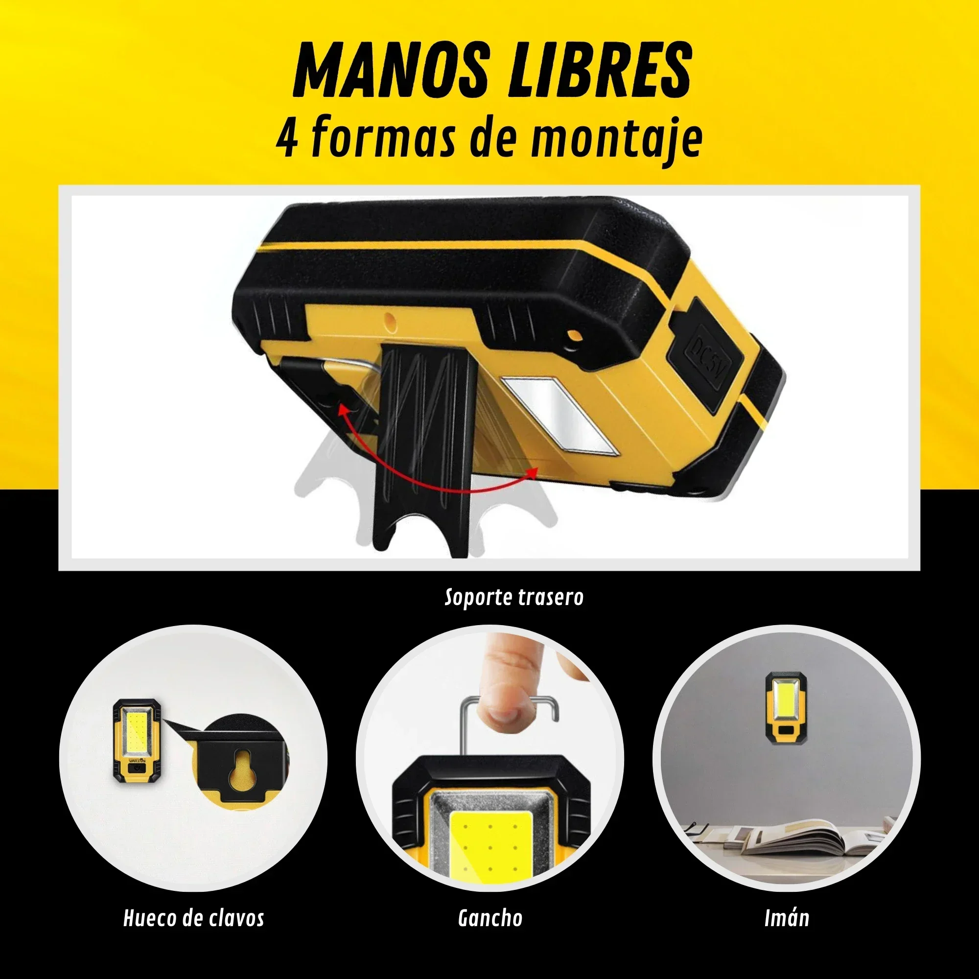 4000MaH Rechargeable Work Ligh - Outdoor Lighting Bollards ulasan dan harga
